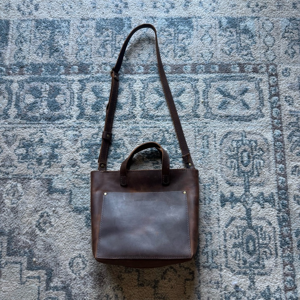 Portland Leather Goods Mini Crossbody Tote